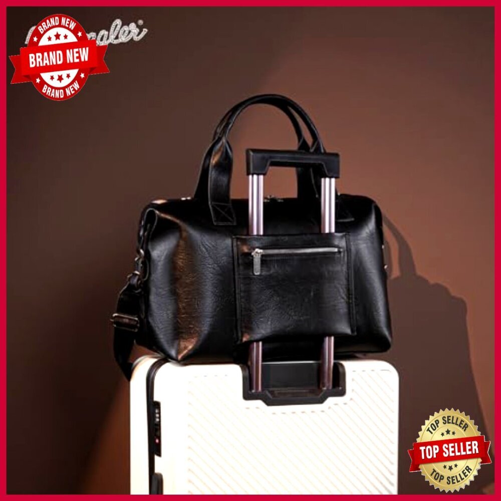 Large Travel Weekender Duffel Bag with Removable Strap and Tapestry Design - Picture 5 of 6